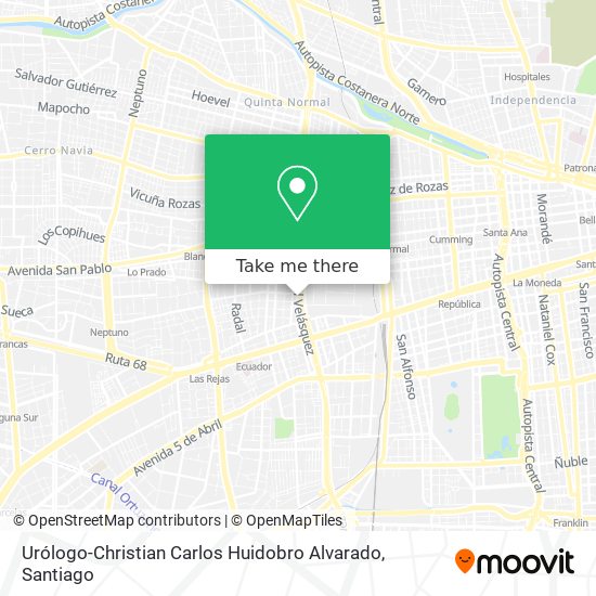 Urólogo-Christian Carlos Huidobro Alvarado map