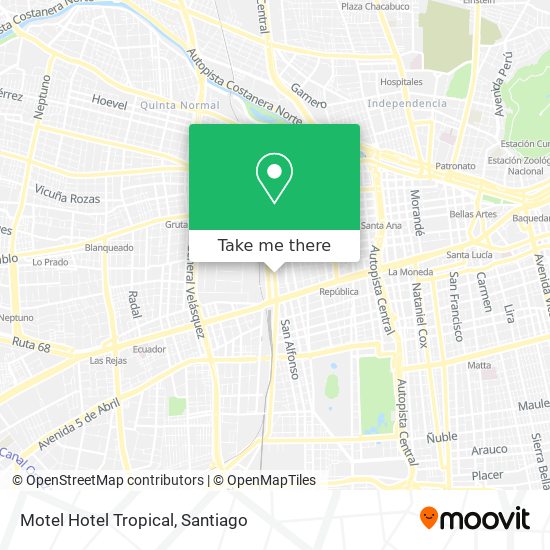 Mapa de Motel Hotel Tropical