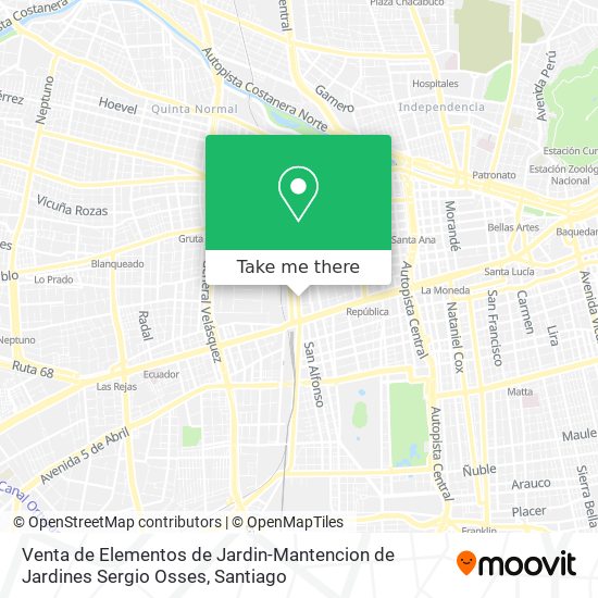 Venta de Elementos de Jardin-Mantencion de Jardines Sergio Osses map