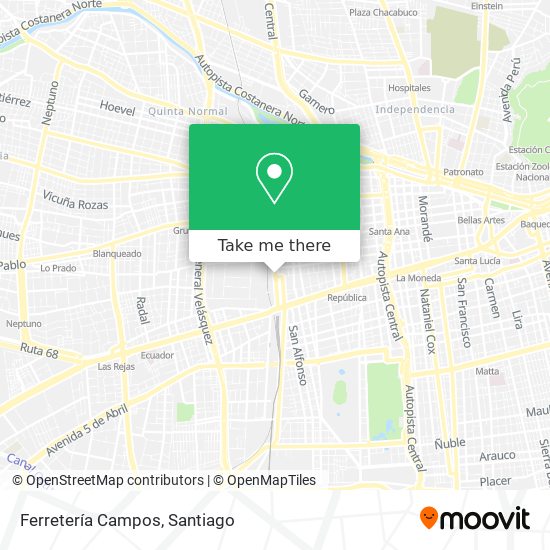 Mapa de Ferretería Campos