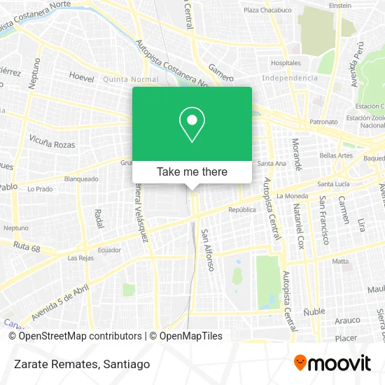 Zarate Remates map