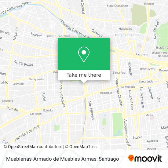 Mueblerias-Armado de Muebles Armas map