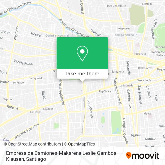 Mapa de Empresa de Camiones-Makarena Leslie Gamboa Klausen