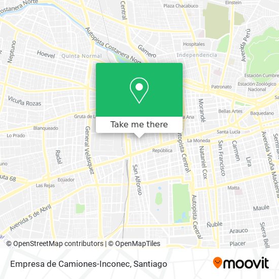Empresa de Camiones-Inconec map