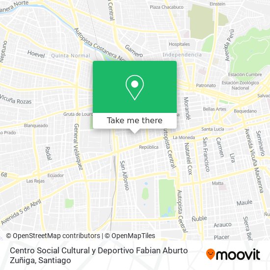 Centro Social Cultural y Deportivo Fabian Aburto Zuñiga map