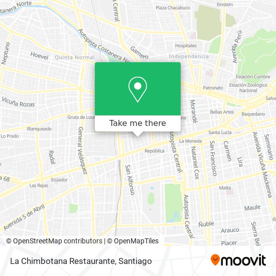 La Chimbotana Restaurante map