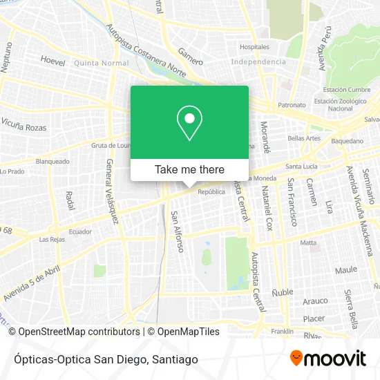 Ópticas-Optica San Diego map