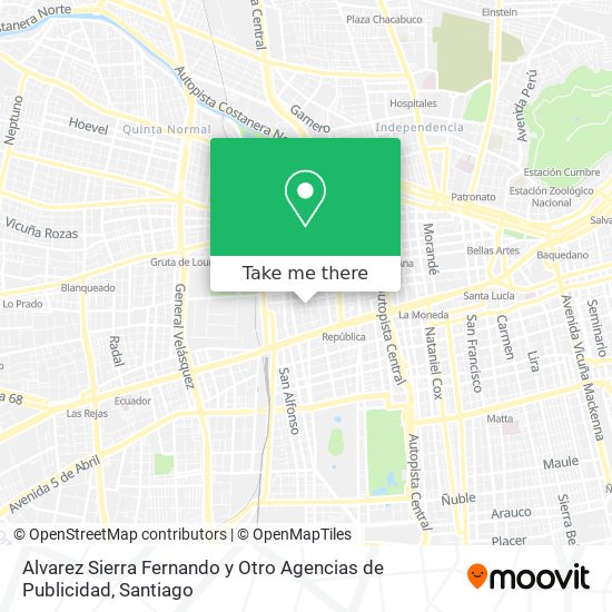 Alvarez Sierra Fernando y Otro Agencias de Publicidad map