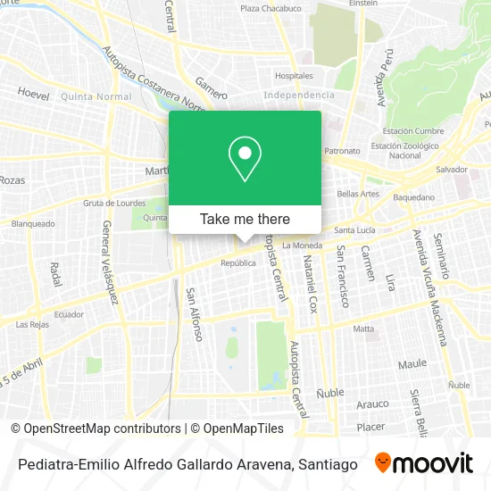Pediatra-Emilio Alfredo Gallardo Aravena map