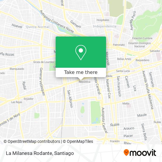 La Milanesa Rodante map