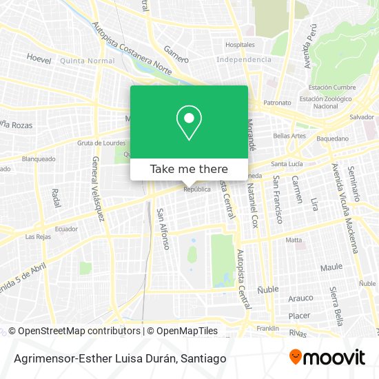 Agrimensor-Esther Luisa Durán map