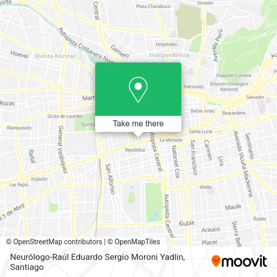 Neurólogo-Raúl Eduardo Sergio Moroni Yadlin map