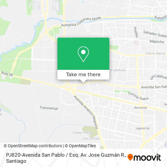 Mapa de PJ820-Avenida San Pablo / Esq. Av. Jose Guzmán R.