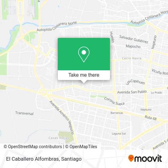 El Caballero Alfombras map