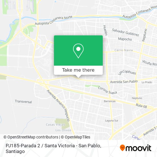 PJ185-Parada 2 / Santa Victoria - San Pablo map