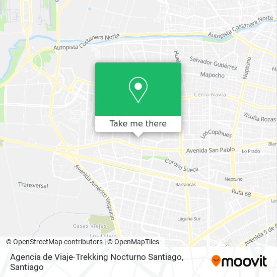 Agencia de Viaje-Trekking Nocturno Santiago map