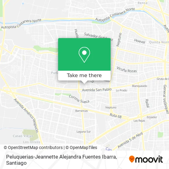 Peluquerias-Jeannette Alejandra Fuentes Ibarra map