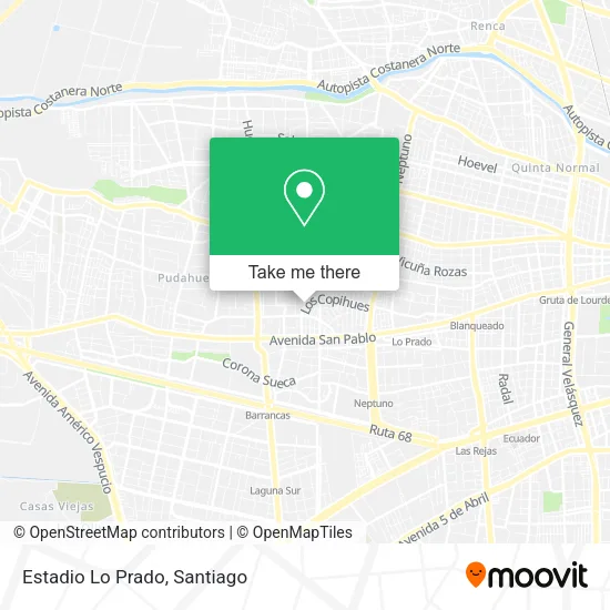 Estadio Lo Prado map