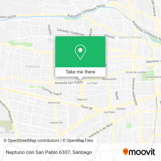 Neptuno con San Pablo 6307 map