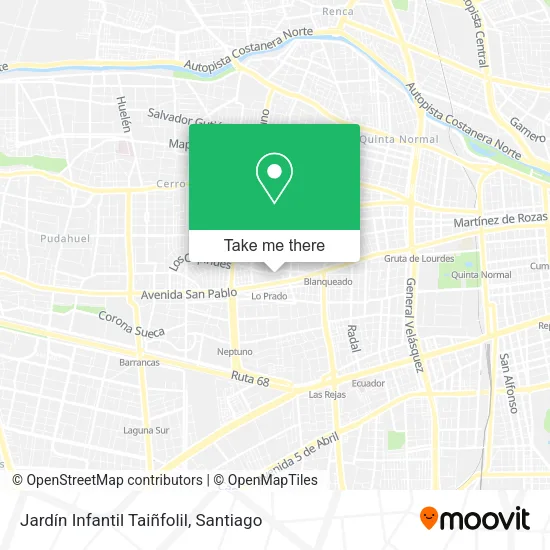 Jardín Infantil Taiñfolil map
