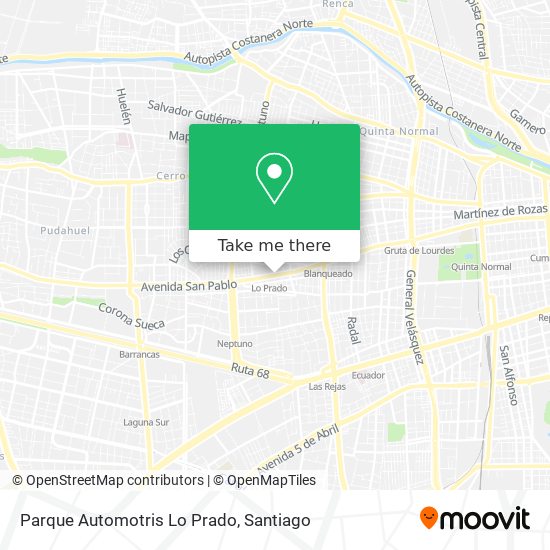 Parque Automotris Lo Prado map