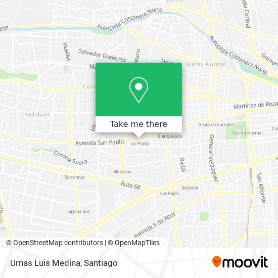 Urnas Luis Medina map