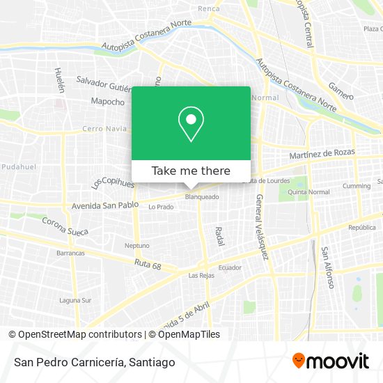 Mapa de San Pedro Carnicería