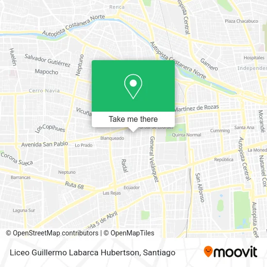 Liceo Guillermo Labarca Hubertson map