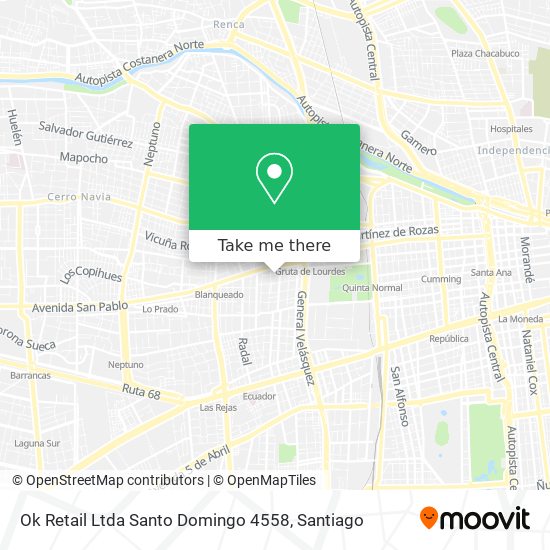 Ok Retail Ltda Santo Domingo 4558 map