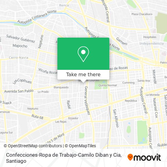 Confecciones-Ropa de Trabajo-Camilo Diban y Cia map