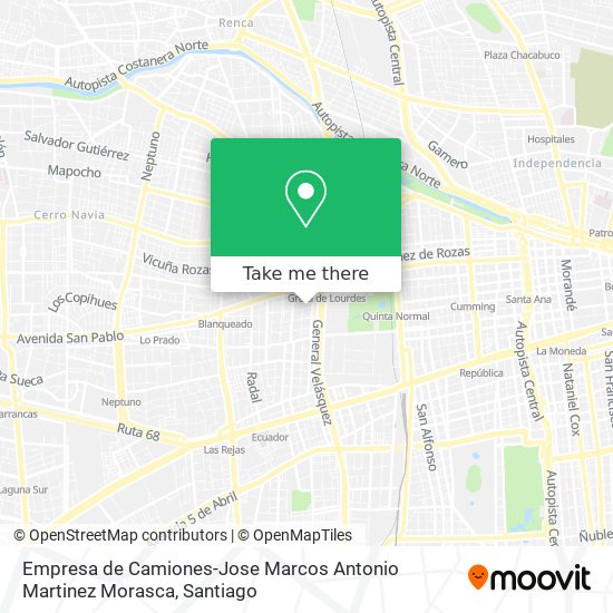 Mapa de Empresa de Camiones-Jose Marcos Antonio Martinez Morasca