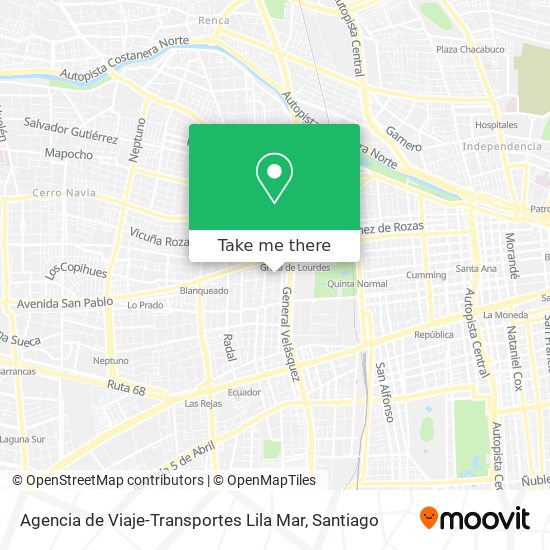 Agencia de Viaje-Transportes Lila Mar map