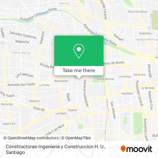 Constructoras-Ingenieria y Construccion H. U. map