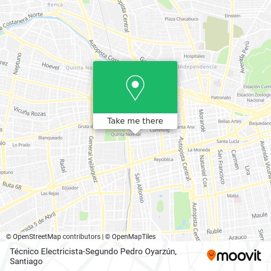 Técnico Electricista-Segundo Pedro Oyarzún map