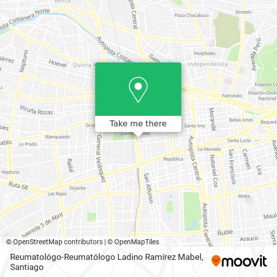 Reumatológo-Reumatólogo Ladino Ramírez Mabel map