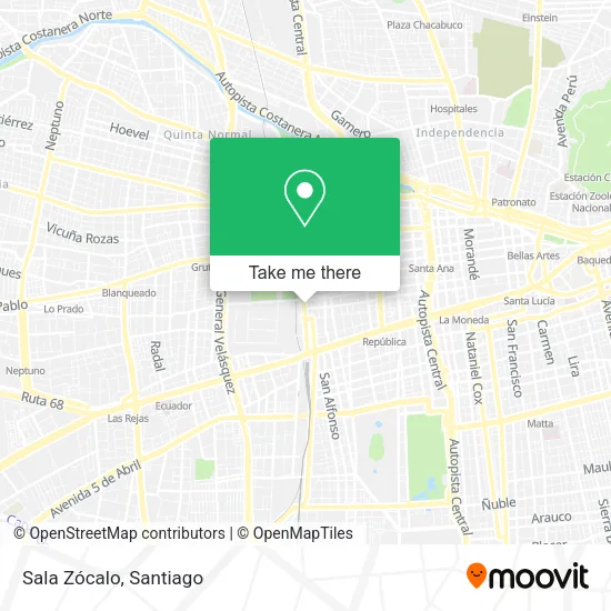 Sala Zócalo map