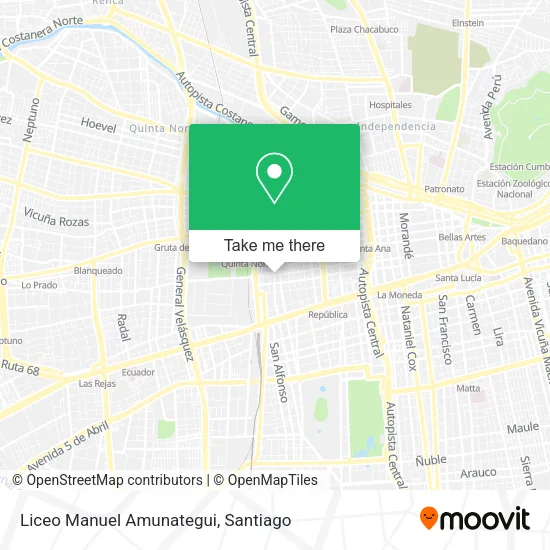 Liceo Manuel Amunategui map
