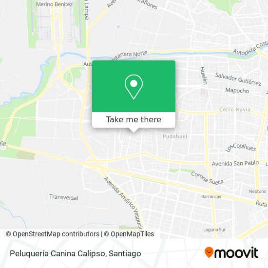 Mapa de Peluquería Canina Calipso