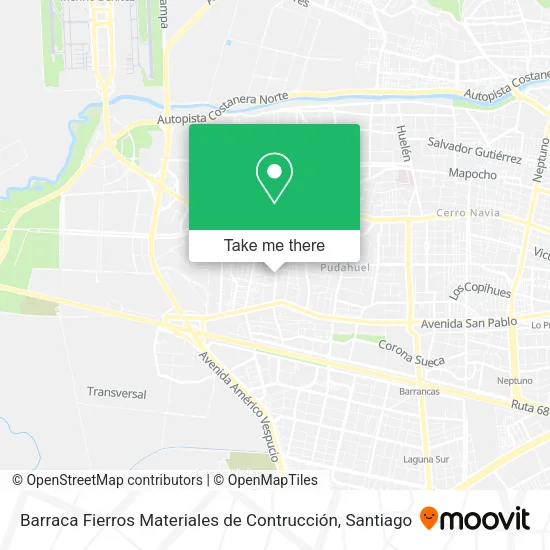 Barraca Fierros Materiales de Contrucción map