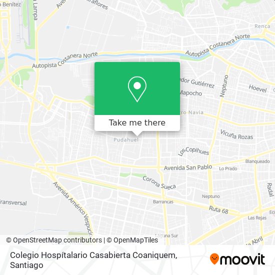 Colegio Hospítalario Casabierta Coaniquem map