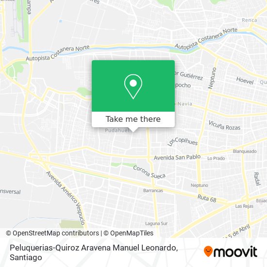 Peluquerias-Quiroz Aravena Manuel Leonardo map