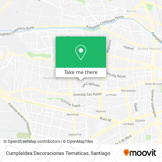 Cumpleidea Decoraciones Tematicas map