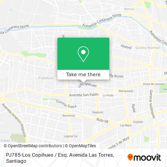 Mapa de PJ785-Los Copihues / Esq. Avenida Las Torres