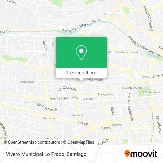 Vivero Municipal Lo Prado map