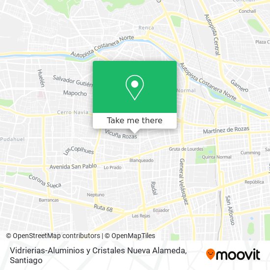 Vidrierias-Aluminios y Cristales Nueva Alameda map