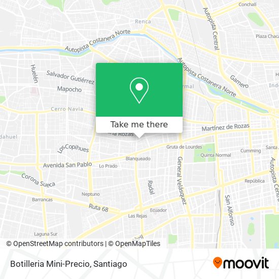 Mapa de Botilleria Mini-Precio