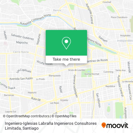 Ingeniero-Iglesias Labraña Ingenieros Consultores Limitada map