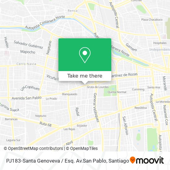 PJ183-Santa Genoveva / Esq. Av.San Pablo map