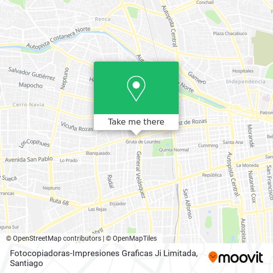 Mapa de Fotocopiadoras-Impresiones Graficas Ji Limitada