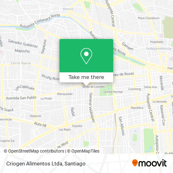 Criogen Alimentos Ltda map